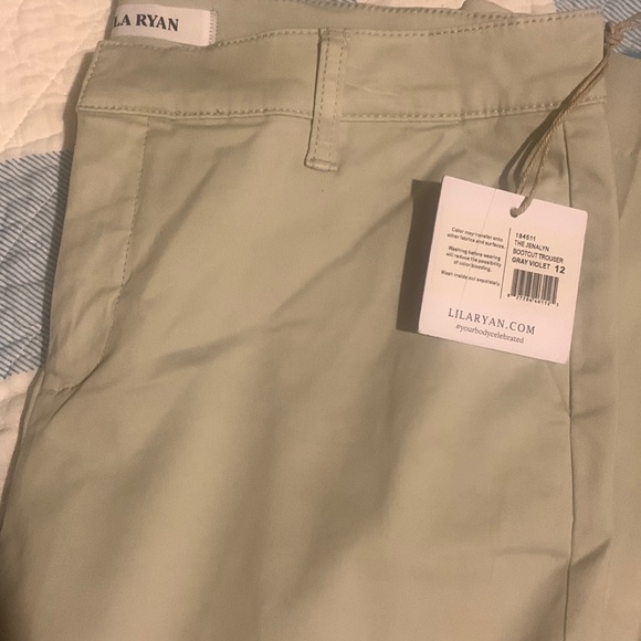 new LILA RYAN JENALYN BOOTCUT TROUSER GRAY VIOLET 12 - Picture 2 of 14